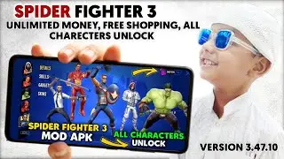 Spider Fighter 3 MOD APK 😱 Unlimited Money, Free Shopping, Unlock All Characters | version 3.47.10