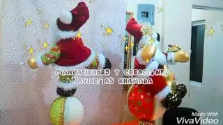 PAPA NOEL DUO EQUILIBRISTA CREACIONES KHAMADA