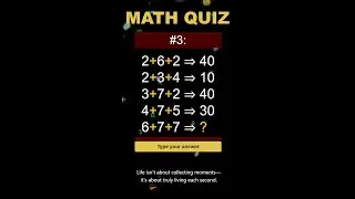 Only Genius Can see The Pattern🛑Live Math IQ Quiz