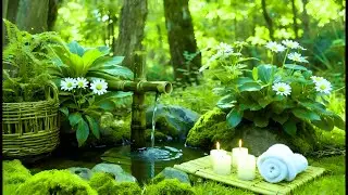 Relaxing Music + Water Sound for Meditation 🌿 Insomnia Relief, Calm Anxiety & Depression, Om