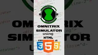 I Built Ben 10 Omnitrix with HTML, CSS & JS | #code #webdevelopment #short #shorts #trending #viral
