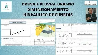DRENAJE PLUVIAL URBANO - DISEÑO HIDRAULICO DE CUNETAS