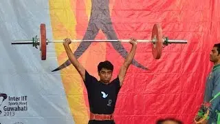 Akeshwar 87 kg clean&jerk, 1st lift
