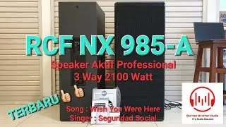 RCF NX 985-A, Speaker Aktif Professional 3 Way 2100Watt Terbaru dari RCF Italy #rcfaudio #nx985a