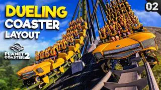 Buiding The Layout For My Dueling Coaster! - Adventure Academy (#2)