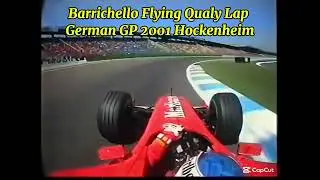 Rubens Barrichello Flying Qualifying Lap | German GP 2001 Hockenheim