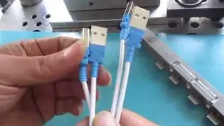 Mobile usb data cable injection molding machine