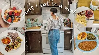 what i eat in a week ❄️  | vegetarian🥕