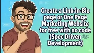 AM Coder - Create Free Link-in-Bio or Marketing Page for Free with No Code (Spec Driven Develoment)