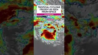 Tropical Cyclone Freddy: view from space