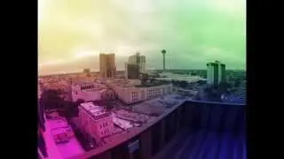 Psychedelic San Antonio sunrise