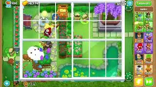 Bloons TD6: Monkey Teams on Covered Garden - Dart, Wizard, Druid
