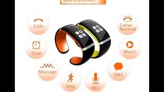 Умный браслет / смарт часы L12S / L12S OLED Smart Bracelet. Unoxing