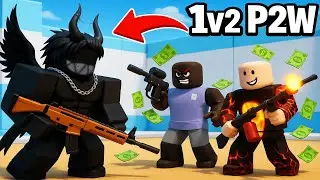 1 Sniper VS 2 P2W Players.. in Roblox Rivals Ranked
