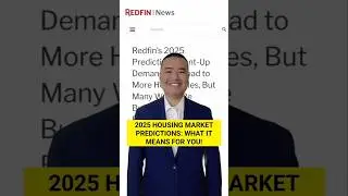 Some highlights of Redfin's 2025 housing market predictions! #housingmarket #realestatemarket2025