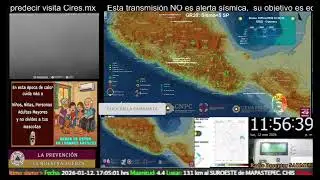 SISMO Magnitud 4.1 ARCELIA, GRO 12/01/26 23:56:22 #noameritoalerta #sasmex 