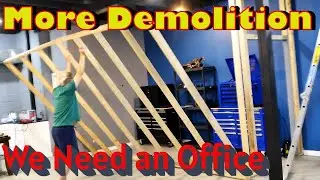 Tearing out another wall and starting on an office area