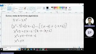 Operación de términos algebráicos