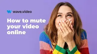How to mute your video &mdash; Wave.video tutorial