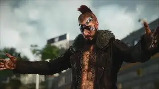 Dead Rising 3 Redneck Bikie Leader Psycho Cutscene (intro and death)