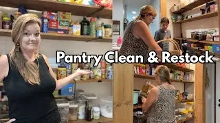 Pantry Clean Out, Restock & Tour | Large Family Organization