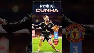 Goal Matheus Cunha | Arsenal vs Manchester United #manchesterunited #arsenal #matheuscunha #cunha