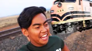 ALMOST GOT HIT BY A TRAIN