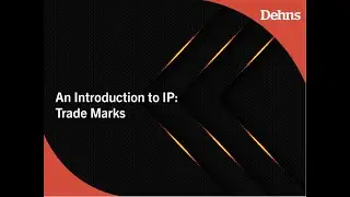 WEBINAR: An Introduction to Trade Marks