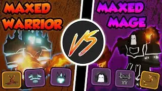 Maxed Mage VS Maxed Warrior!! (Best Gear) - ⚔️Roblox Dungeon Quest