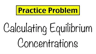 Practice Problem: Calculating Equilibrium Concentrations