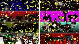 Sprunki mix MrSun x Durple x MrTree x Simon x Tunner x Oren x Raddy phase 13 to 20