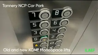 Old and new KONE MonoSpace lifts @ The Tannery NCP Car Park Belfast