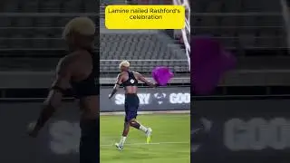 Lamine Yamal Copies Rashford&rsquo;s Celebration in Training! 🔥😂 #shorts #barcelona #rap