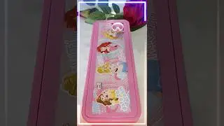 princess pencil box with stationery #pencil #stationery #princess