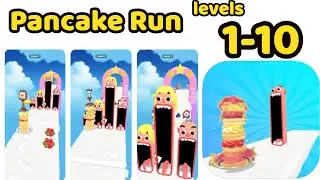NOOB vs PRO vs HACKER ​in Pancake Run Gameplay Walkthrough (iOS-Android)