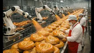 Inside the Digital Samarkand Bread Factory – How 50,000 Non Are Made Every Day (Full Process)