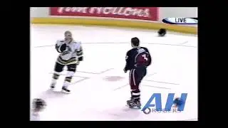 OHL Mar. 19, 2004 Brandon Prust,LDN v David Lomas,WIN London Knights Windsor Spitfires