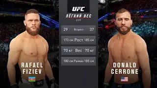 РАФАЭЛЬ ФИЗИЕВ VS ДОНАЛЬД СЕРРОНЕ UFC 4 CPU VS CPU