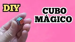 Como fazer Cubo mágico | Diy miniatura para Barbie e outras bonecas