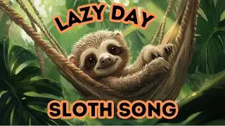 🦥 Lazy Day Sloth Song | Gentle Acoustic Music to Relax & Unwind 🎶✨