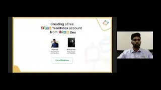 Creating a free Zoho TeamInbox account from Zoho One - Webinar