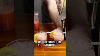 Ichigo Sour #bartender #cocktail #sake #strawberry