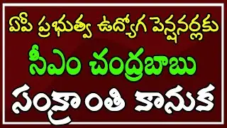 ఏపీ ప్రభుత్వ ఉద్యోగ పెన్షనర్లకు - సీఎం చంద్రబాబు - సంక్రాంతి కానుక..!