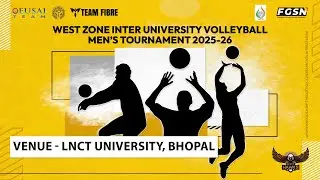 SINGHANIA UNIVERSITY vs JIWAJI UNIV | WEST ZONE INTER UNIVERSITY MEN'S VOLLEYBALL TOURNAMENT 2025