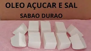 SABAO CASEIRO EM BARRA DE SAL E AÇUCAR DURAO E BRANQUINHO COM 1 LITRO DE OLEO USADO
