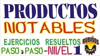 Productos Notables Ejercicios Resueltos Nivel Preuniversitario y Secundaria