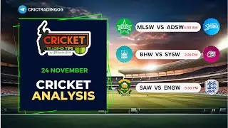 Today Match Prediction | MLSW VS ADSW | BHW VS SYSW | SAW VS ENGW | CRICKET PREDICTION | cricket