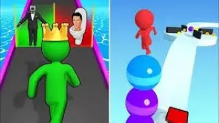 New Level  Stack Rider 3D Vs Giant rush 3D🍕🍕❤❤🧡🧡🌭🌭Max Update Gameplay WH99