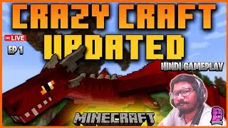🌟 Crazy Craft Updated EP 1 🌟 |  With  ⁨@KOKANGAMING⁩  🔴 | Nonsense Live #minecraft #minecraftmodd