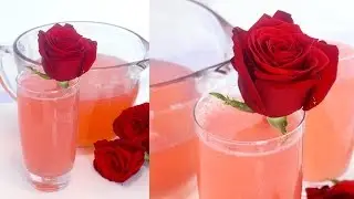 Sparkling Rose Lemonade + DIY ROSE WATER | RECIPE